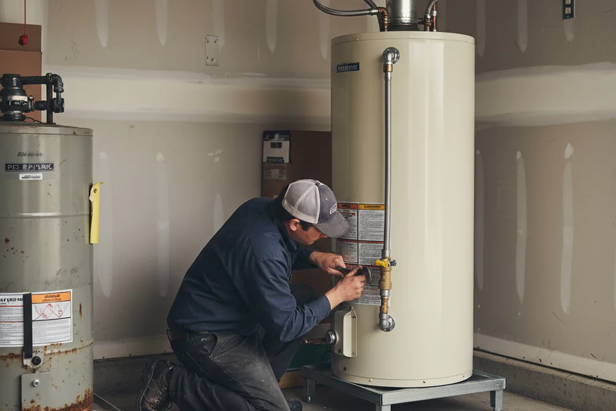 Water heater and shutoff valve replacement in Lincoln